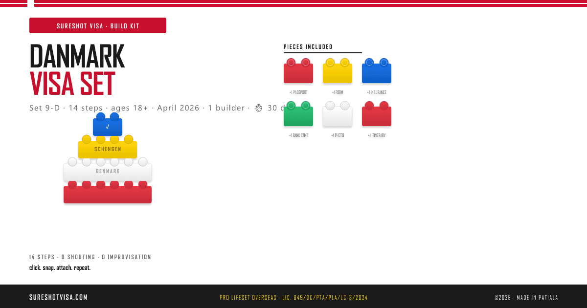 The Denmark Visa — Lego Instructions for Adults — cover