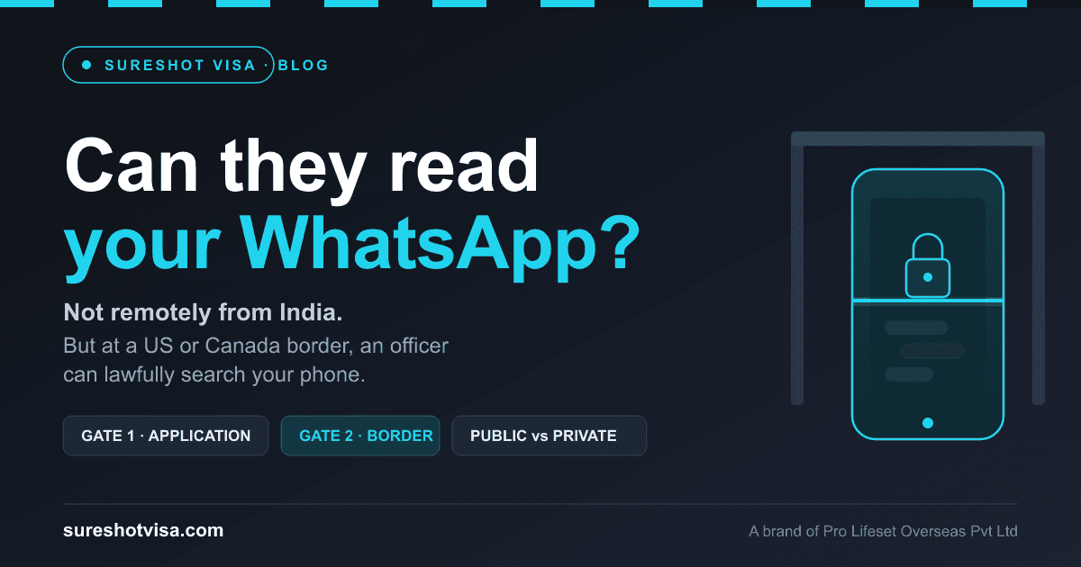 Do Visa Officers Check Your Phone & WhatsApp? The Honest 2026 Answer — cover image