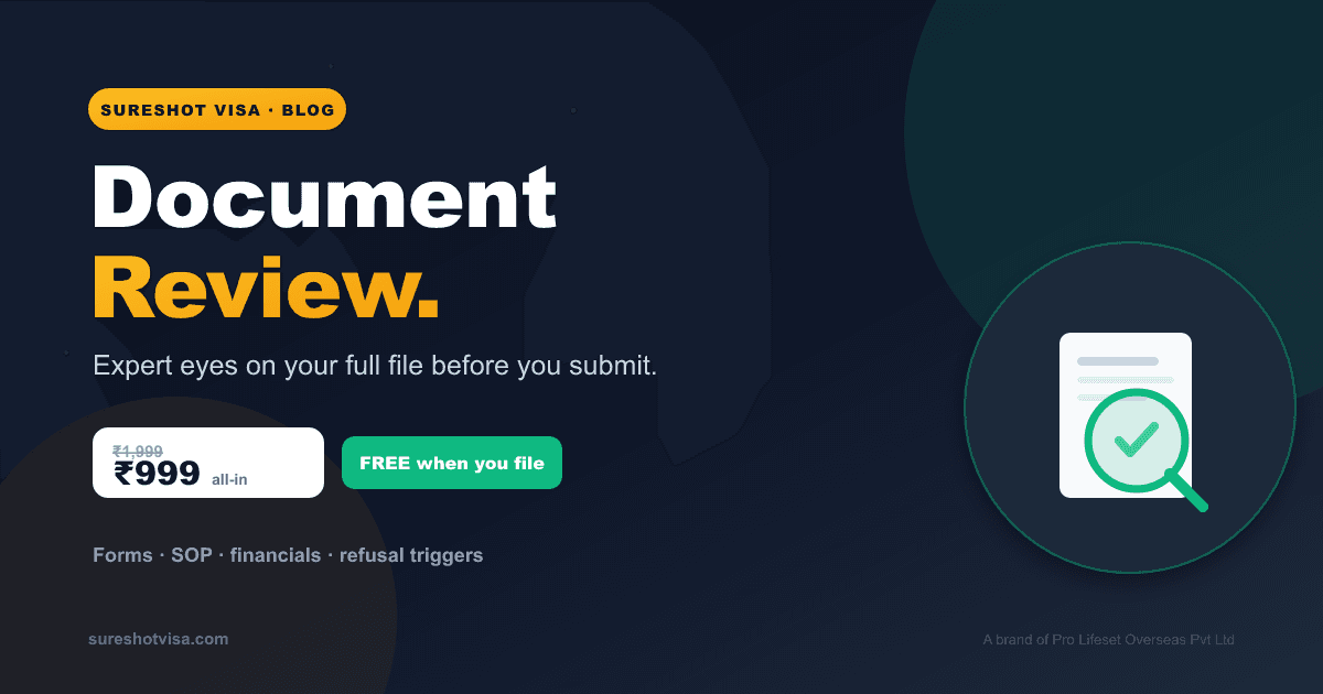 Visa Document Review from India 2026 — Expert Check Before You Submit — visa guide cover image