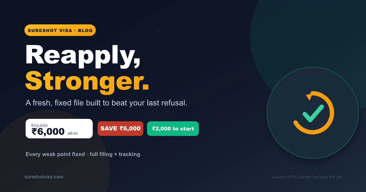 Visa Reapplication Filing from India 2026 — Built to Beat Your Refusal — visa guide cover image