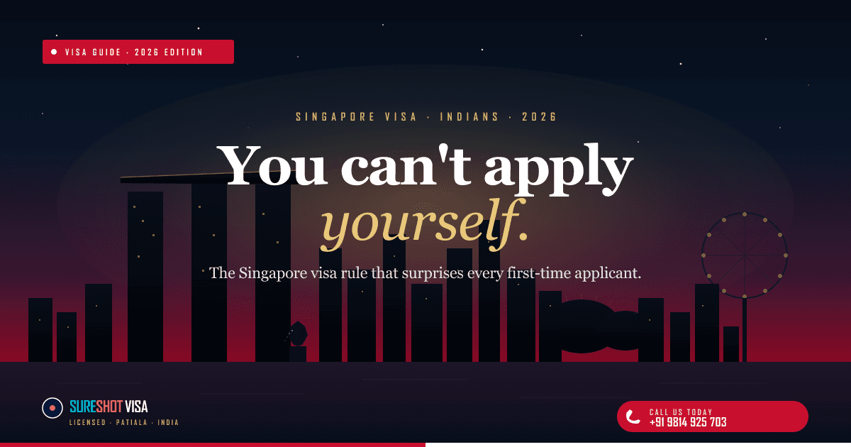 Singapore Visa for Indians 2026 — The Rule Most Don't Know — visa guide cover image