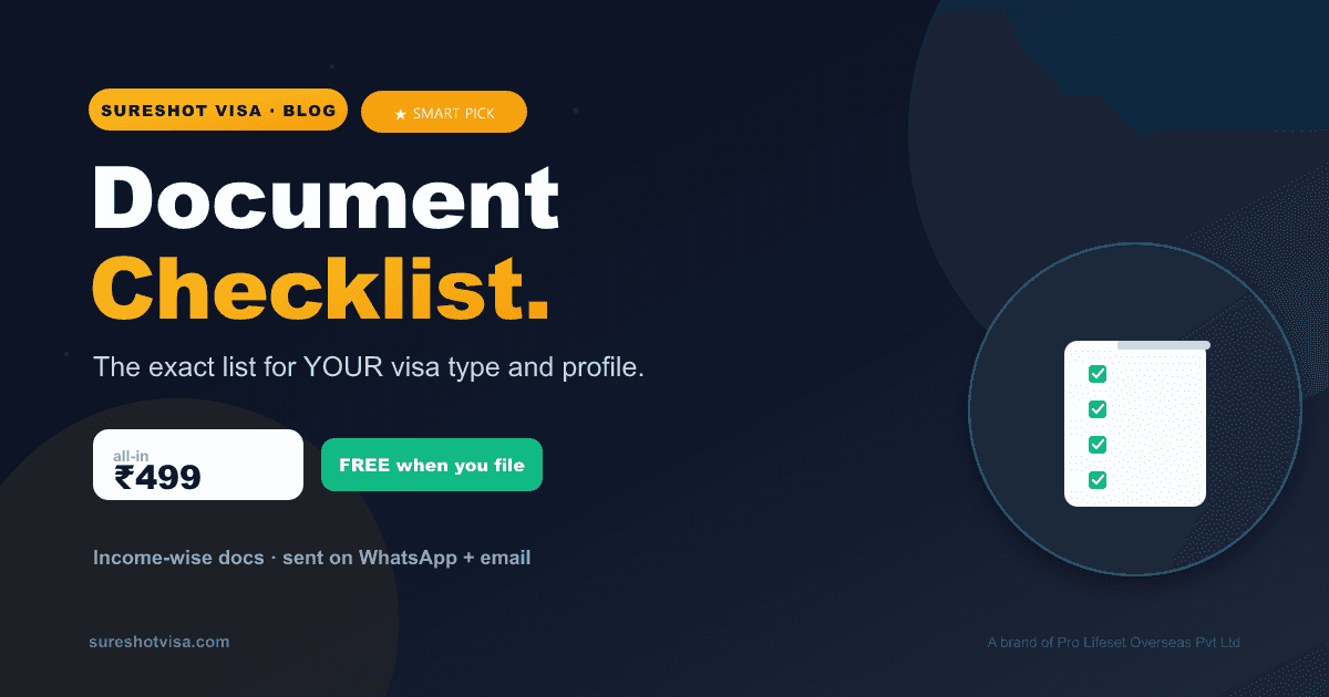 Tailored Visa Document Checklist from India 2026 — Built for Your Profile — visa guide cover image